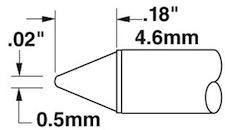 Solder Tip, Smart Heat PowerTips, STTC-511Metcal  